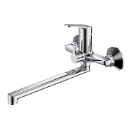 Смеситель Splenka S07.22 для ванны и душа универсальный поворотный излив 35 см, хром