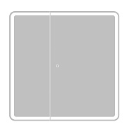 Зерк-ный шкаф с двумя расп. дверцам BelBagno Marino 800 х 155 х 800 (SPC-MAR-800/800-2A-LED-TCH)