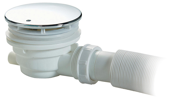 Сифон для душевых поддонов с гидрозатвором универсальный Cezares хром (CZR-01-90)