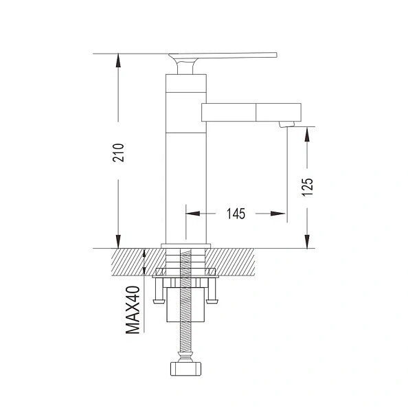 Смеситель для раковины с поворотным носиком Shevanik S6601F, белый/хром