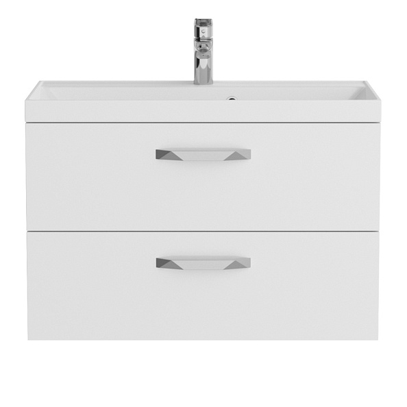 База под раковину подвесная BelBagno Aurora 796х500х445 мм, Bianco Lucido (AURORA-800-2C-SO-BL)