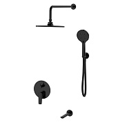 Душевая система встраиваемая ESKO Lagos Black SET7in1LGB, черный