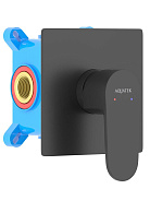 AQ1266MB ОБЕРОН смеситель для душа 1 режим (внешняя и скрытая часть), матовый черный