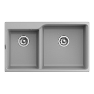 Кухонная мойка Rivelato AXEL X-90D, серый металлик