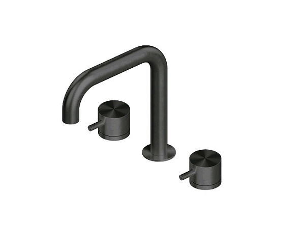 Смеситель для раковины Quadro design Source, золото черное (12 96 ON)