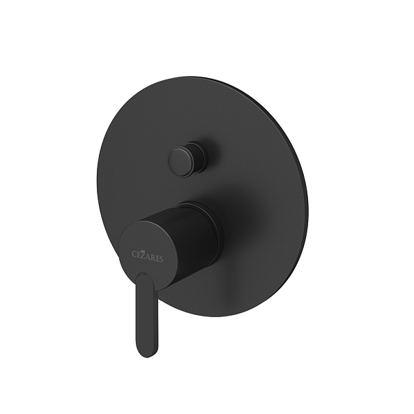 Встраиваемый смеситель Cezares Leaf, черный матовый (LEAF-VDIM-NOP)