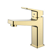 Смеситель Raglo R30.10.03 для раковины  монолитный, сатин золотой