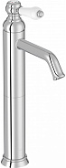 Смеситель для раковины Jacob Delafon Louise (E24361-CP) высокий,  хром/белый