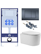 SET AQUATEK МИЯ Т-033 4в1(рама AQUATEK Standard INS-0000012+крепёж KKI-0000016 +кнопка KDI-0000033 +унитаз МИЯ AQ2004T-00 с тонким сиденьем soft-close