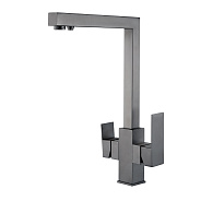 Смеситель для кухни с подключением фильтра Shevanik S148T, оружейная сталь