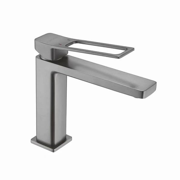 Смеситель для раковины Shevanik S6901T, оружейная сталь