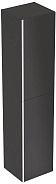 500.619.JK.2 Высокий шкафчик Acanto 380 x 1730 x 360 мм, фронтальная часть: лавовое стекло корпус: лавовый матовый — лакированный