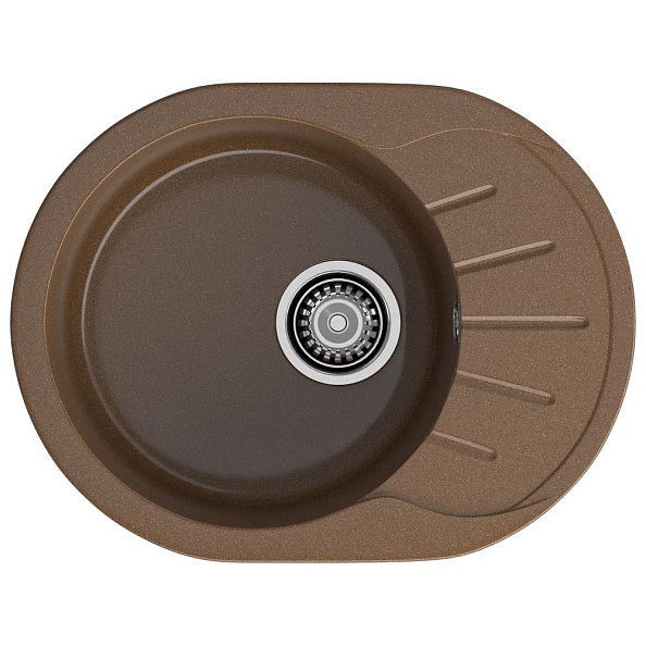 Кухонная мойка GranFest RONDO 580L, терракот
