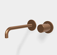 Смеситель для раковины Fima Carlo Frattini Spillo Tech, X Collection, брашированная янтарная бронза (F3051TWLX9XZS)