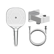 Лейка для душа с держателем (с подключением шланга) и шлангом Raglo R476.40, хром