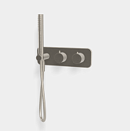 Смеситель для душа Fima Carlo Frattini Fimatherm, на 2 потребителя, никель брашированный (F3149WX3SN)