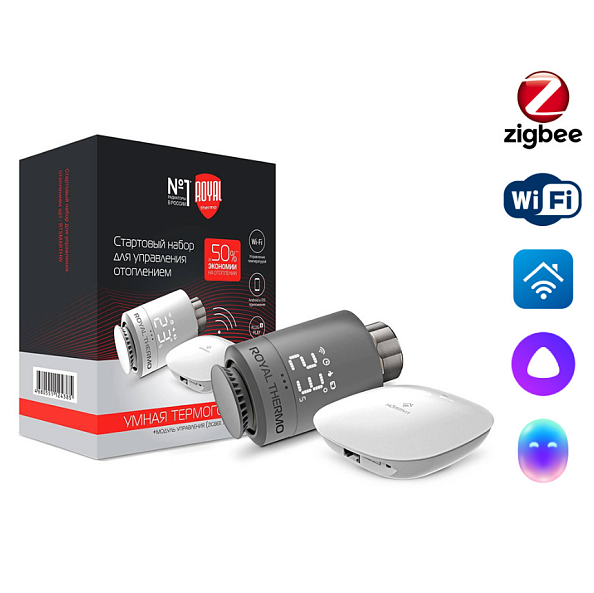 Набор для дистанционного управления отоплением Royal Thermo, серебристый (RTSMARTHS)