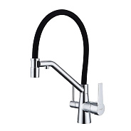 Смеситель Raglo R80.62 для кухни с подключением к фильтру съёмный гибкий излив  с магнитным фиксатор