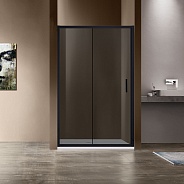 Душевая дверь Vincea Garda (VDS-1G120CGB) 1200х1900 мм, черный, стекло тонированное