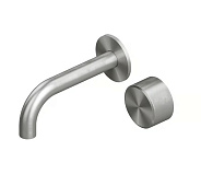 Смеситель для раковины Quadro design Stereo, сталь брашированная (16 10.00 AS)