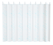 Шторка для ванны FASHUN бело-голубая расцветка (A8813)