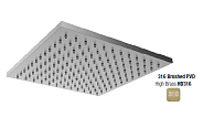 Верхний душ Almar 316 Stainless Steel, 303х303, High Brass Brushed PVD (E044069.HB316)