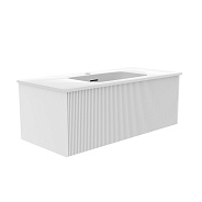 Тумба под раковину подвесная La Fenice Terra FNC-01-TER-B-100, белая