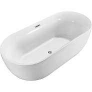 AQ-44778 АФИНА Ванна акриловая, отдельностоящая, 1700*780*600. В комплекте со сливом и ножками. Цвет белый глянцевый.