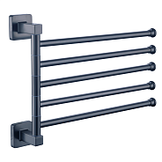 Держатель для полотенец 5-и реечный поворотный FASHUN графит (A2615-17)