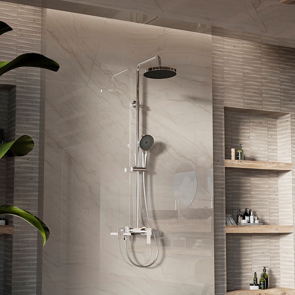 Душевая стойка Vincea VSFS-413CH с изливом, хром