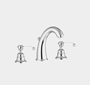 Смеситель для раковины Fima Carlo Frattini Herend, золото/белый (F5421OR)