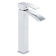 Смеситель для раковины высокий Rose R15F R1511F, белый/хром