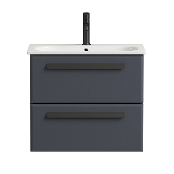 База под раковину подвесная Cezares Eco 570х450х500, Grafito (ECO-CER-600-2C-SO-GR-P)