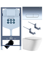 SET AQUATEK ЛИБЕРТИ-016 INS-23 (рама AQUATEK INS-0000023+крепёж KKI-0000002+клавиша KDI-0000016+унитаз ЛИБЕРТИ AQ1999T-00 с тонким сиденьем sc)