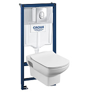 Комплект инсталляция и унитаз подвесной стандартные Grohe Rapid SL Dama Senso, белый (38721001R1)