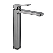 Смеситель для раковины высокий  Raffine F1199T, оружейная сталь