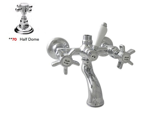 Смеситель для ванны и душа Nicolazzi Half Dome, Chrome (1400 CR 70)