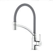 Смеситель для кухни с гибким изливом FRAP F4552, хром