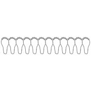 Кольца с роликами и замком FASHUN для навеса шторок в ванную комнату (A9001-8)