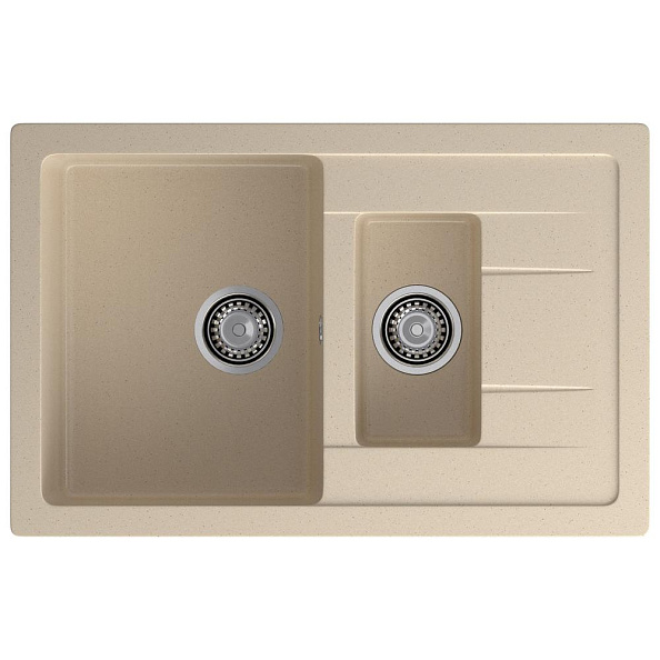 Кухонная мойка GranFest QUADRO 775KL, кашемир