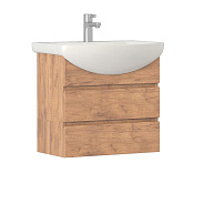 Тумба с раковиной подвесная VIGO Wing tp.WIN.BAL.60.2Y дуб золотой, 60 см