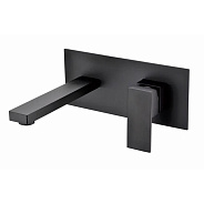 Смеситель для раковины встраиваемый Grocenberg GB588BL, черный