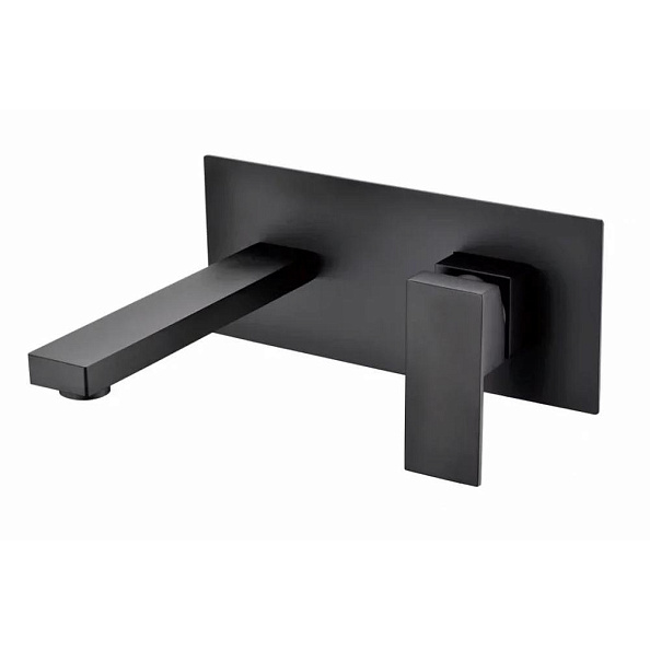 Смеситель для раковины встраиваемый Grocenberg GB588BL, черный