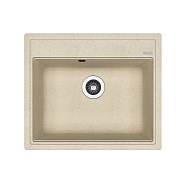 Мойка кухонная иск. камень Флорентина "Липси-600"  600х510 бежевый FG (20.120.D0600.104)