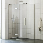 COPS-90 хром + Транспарент, душевая стенка