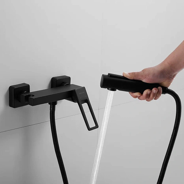 Гигиенический душ со смесителем Shevanik S6805H-1, черный