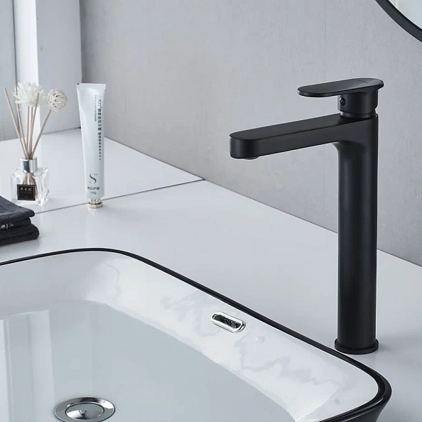 Смеситель для раковины Shevanik S8711H, черный