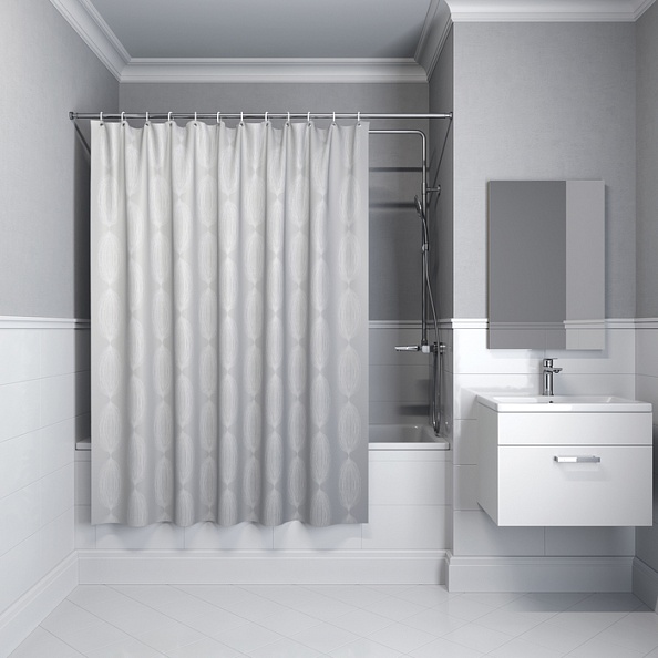 Штора для ванной IDDIS 200x180 см, Полиэстер (BD05P18i11)