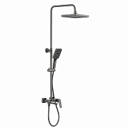 Душевая система FRAP F2487-9, оружейная сталь