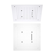 AQ2082CR верхний душ 500*500 мм, 2 jet (внешняя и скрытая часть)